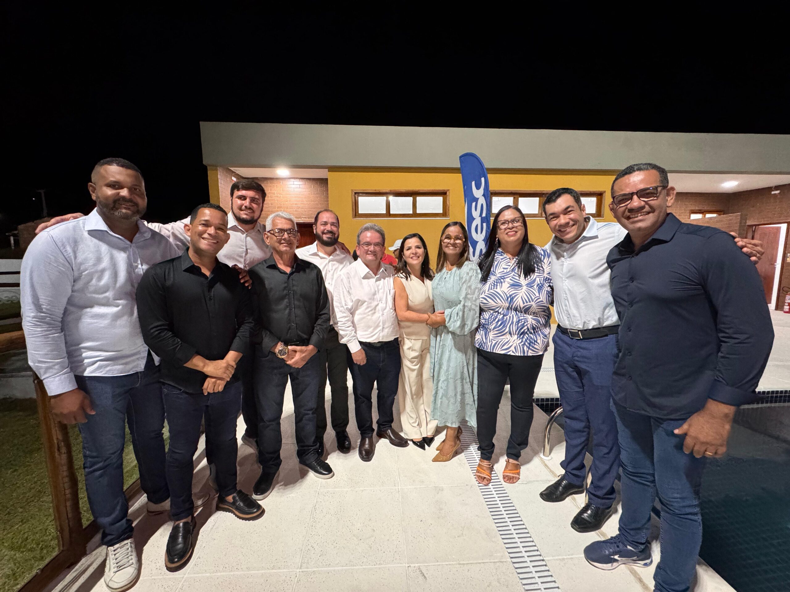 Levi Oliveira participa da cerimônia de reestruturação da unidade do Sesc em Indiaroba
