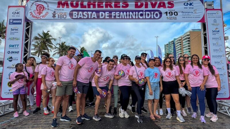 Vereador Levi Oliveira participa da 1ª Caminhada Contra o Feminicídio e reforça importância da conscientização