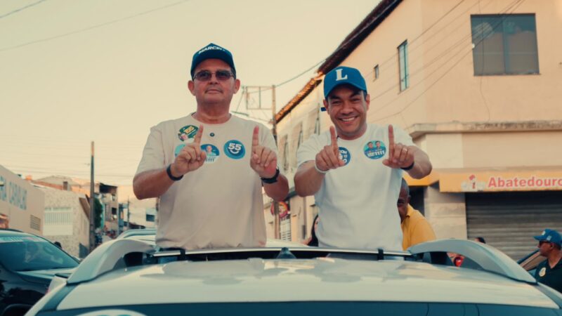 Levi Oliveira leva buzinaço às ruas de Propriá ao lado do prefeito Luciano de Menininha